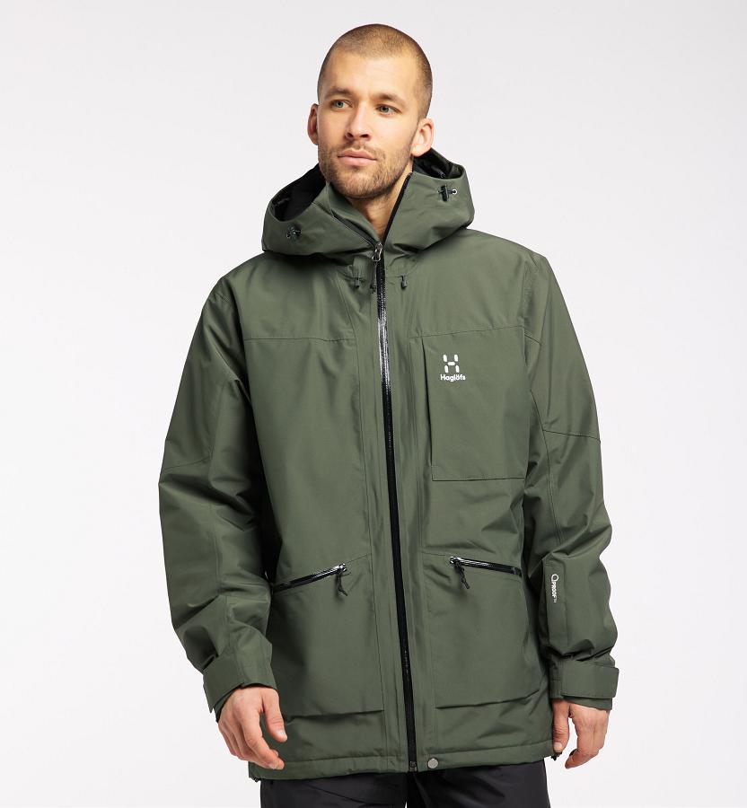 Haglöfs Mens Lumi Insulated Jacket Dark Green New Zealand 42860FSXU